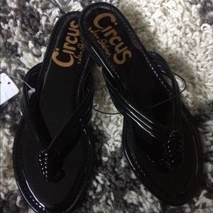 Circus by Sam Edelman black Shiny sandals